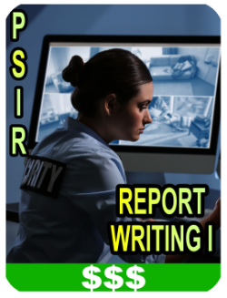 Private Security Incident Reporting Level 1